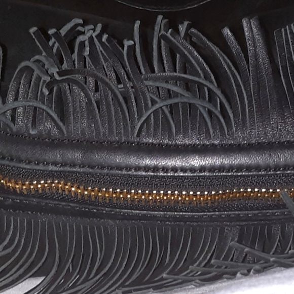 Botkier Genuine Leather Fringe Shoulder Bag. - Picture 6 of 6